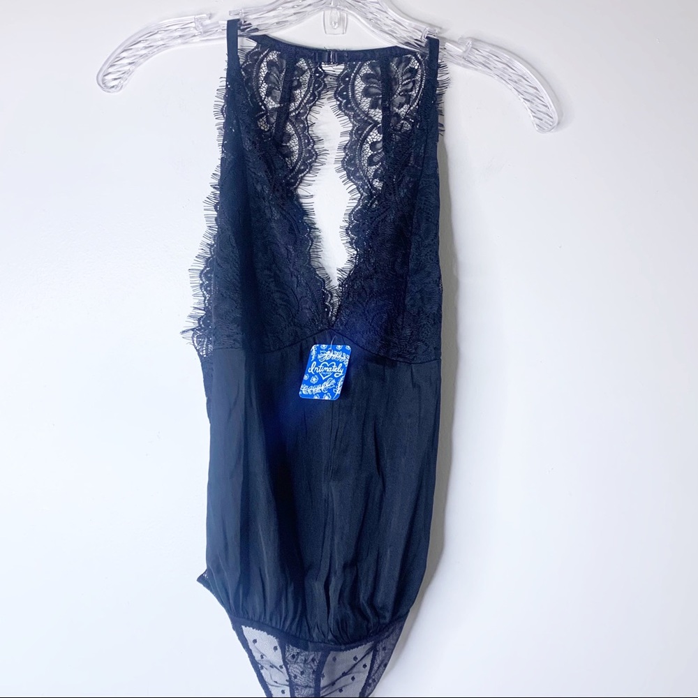 Free People Melrose Black Lace Backless Bodysuit - Picture 8 of 13
